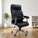 Executive Swivel Office Leather Chair - Image 4