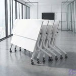 White Folding Training Table - Image 11